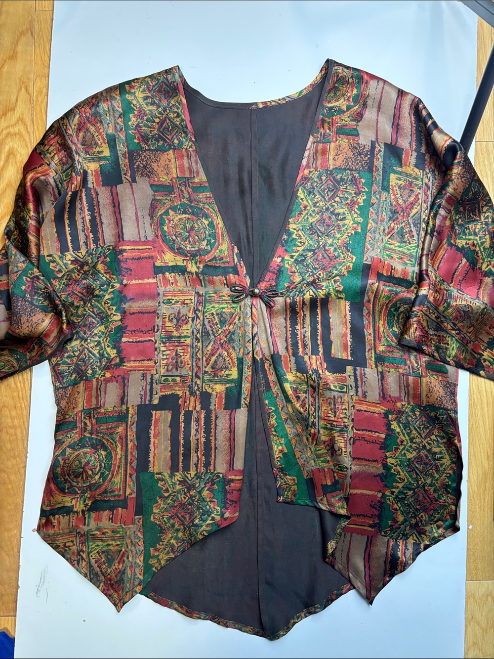 Earthen Silk San‎ Francisco silk kimono-style cardigan